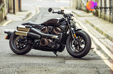 Harley Davidson op de weg Diamond Painting for you